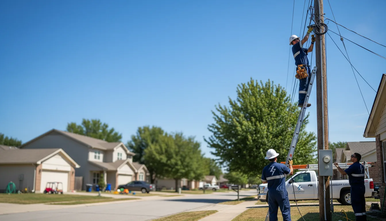 Residential electrician providing installation services in Hammond, OR